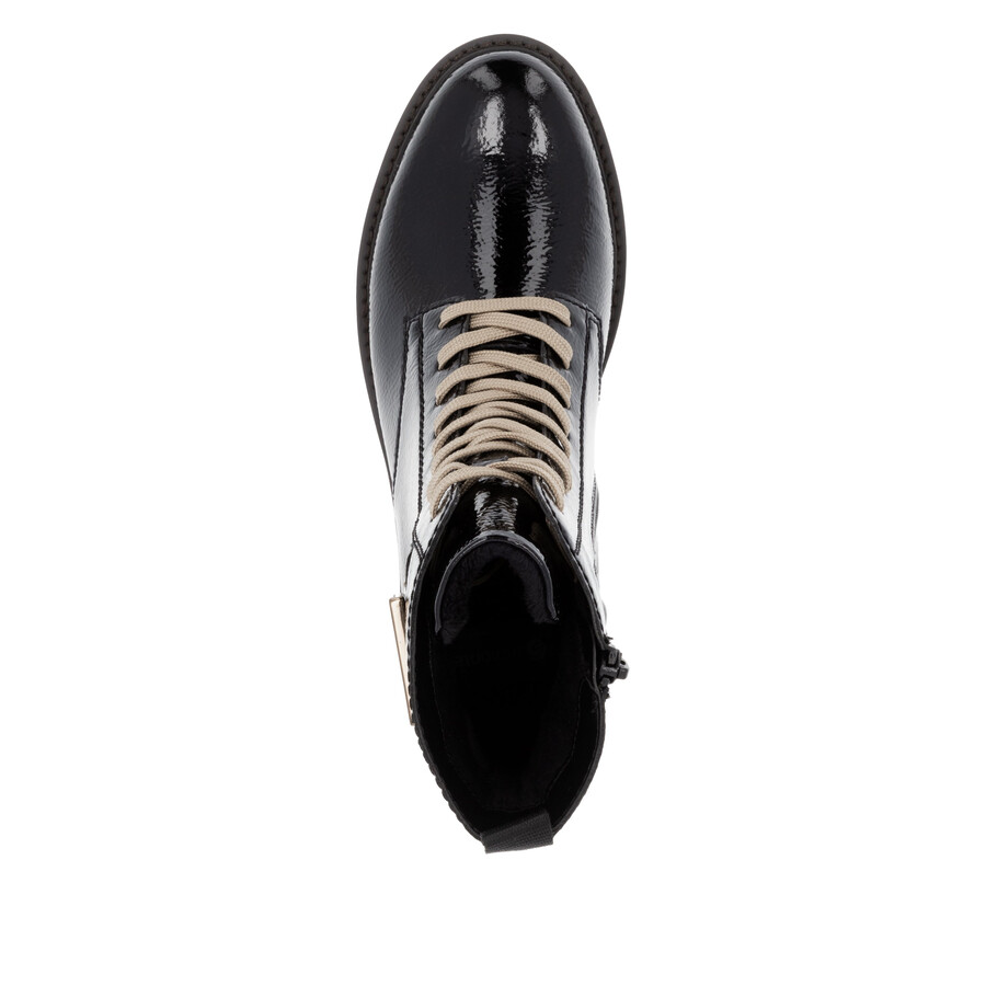 botas negras con cremallera para mujer remonte d8663-00