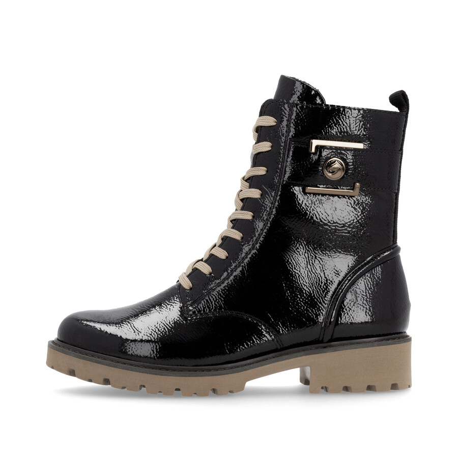botas negras con cremallera para mujer remonte d8663-00