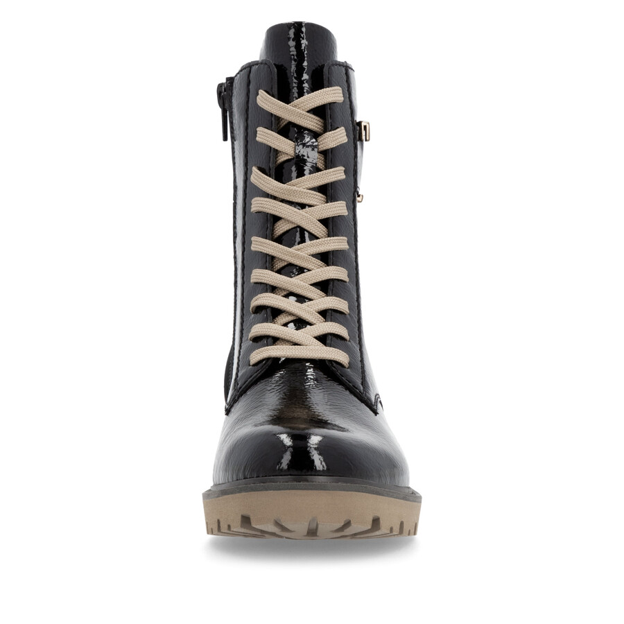 botas negras con cremallera para mujer remonte d8663-00