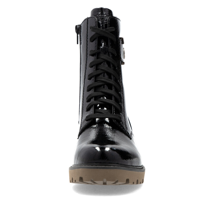 botas negras con cremallera para mujer remonte d8663-00