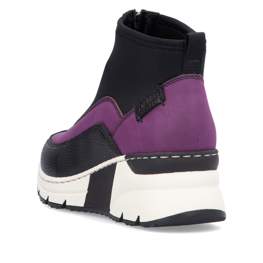 botas rosas con cremallera para mujer rieker n6352-30