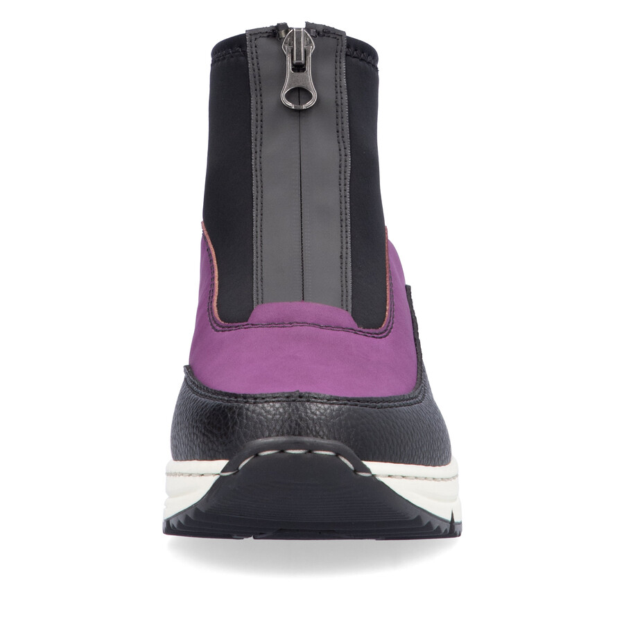 botas rosas con cremallera para mujer rieker n6352-30