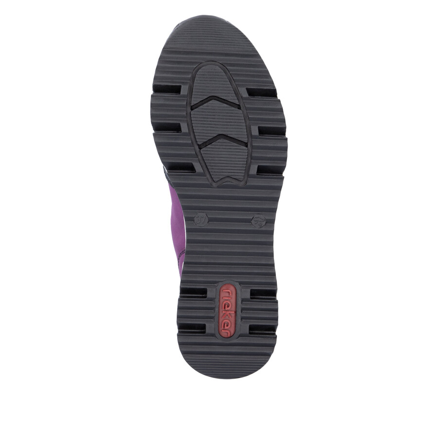 botas rosas con cremallera para mujer rieker n6352-30