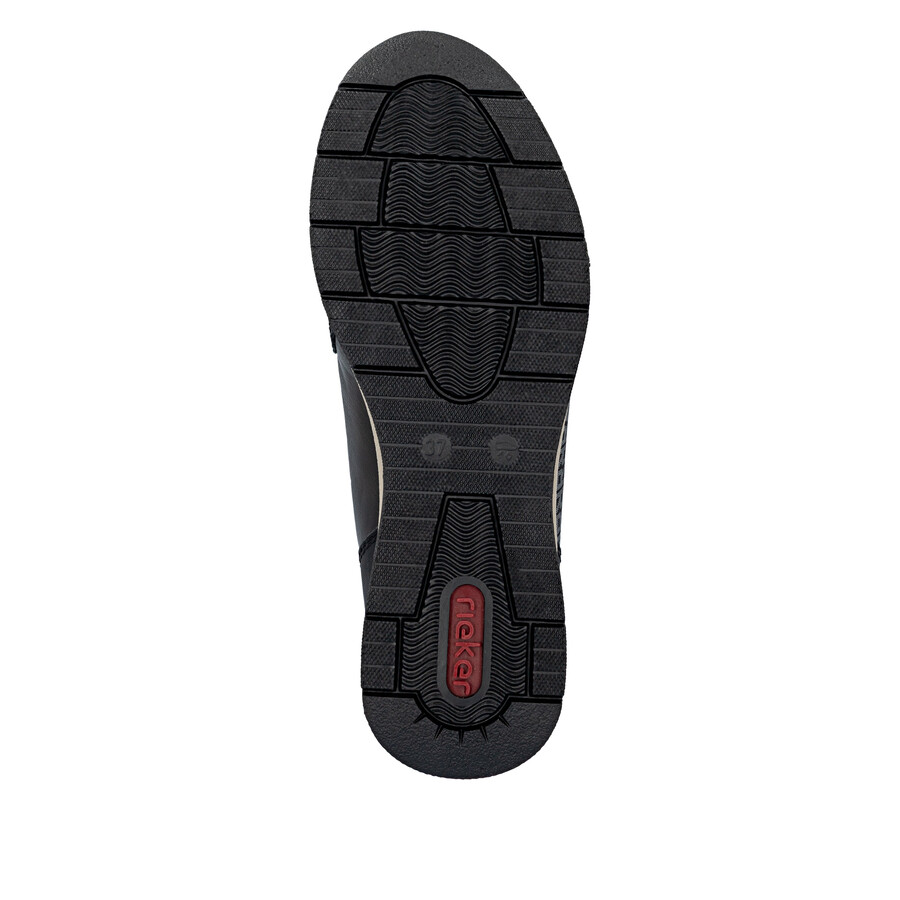 botas marrones con cremallera para mujer rieker n9381-60