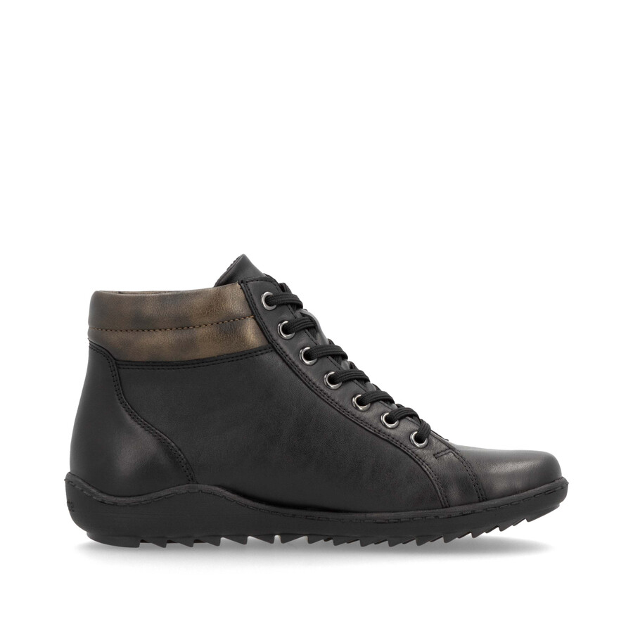 botas negras con cremallera para mujer remonte r1458-03