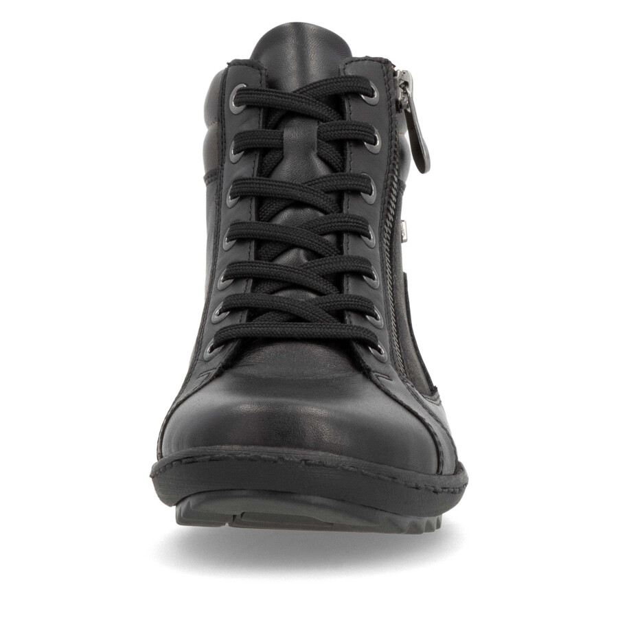 botas negras con cremallera para mujer remonte r1458-03