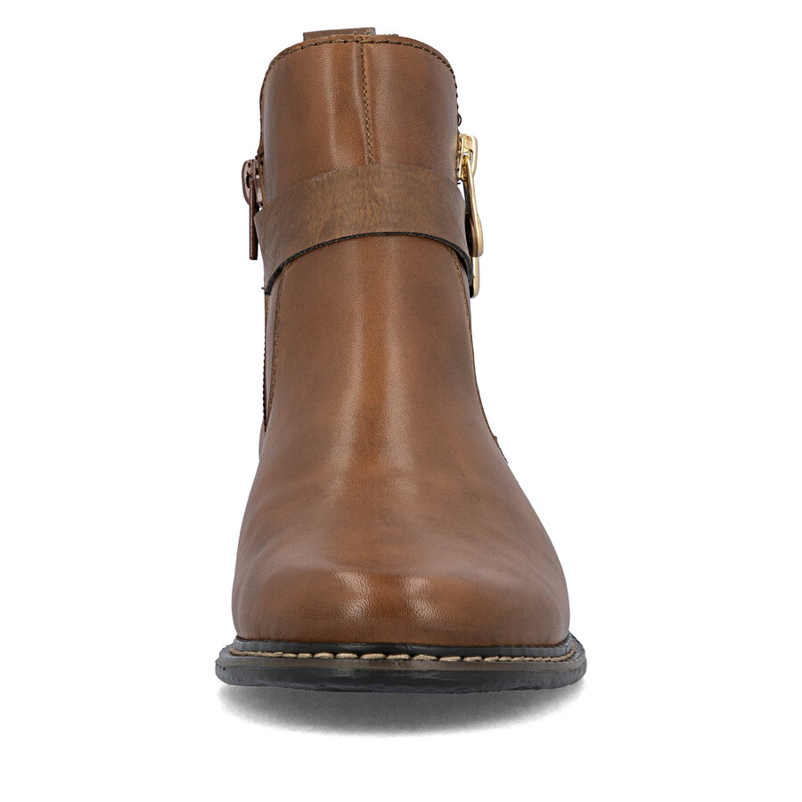 botas marrones con cremallera para mujer rieker z4959-22