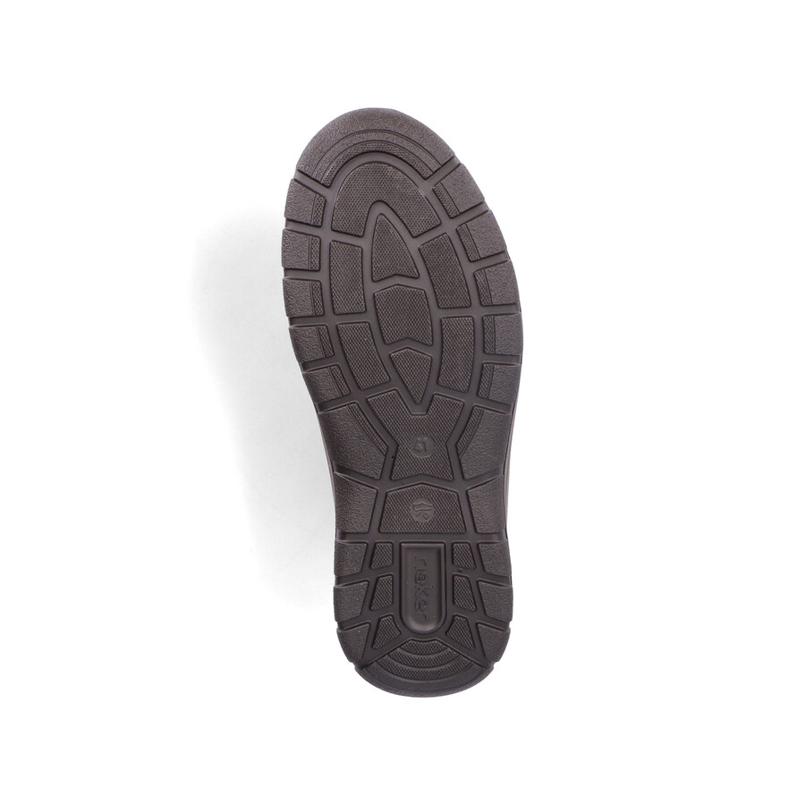 botas marrones con cremallera para hombre rieker 03660-25