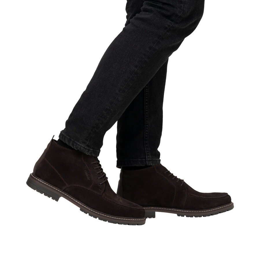 botas elásticas marrones para hombre rieker 13700-25