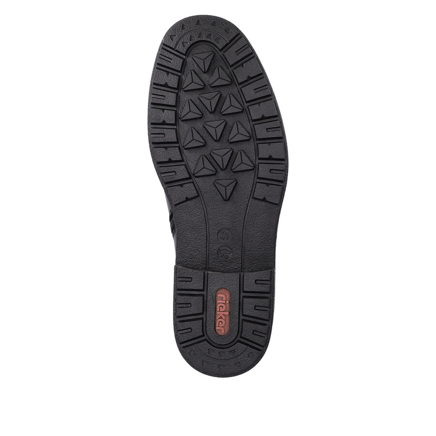 botas negras con cremallera para hombre rieker 33180-00