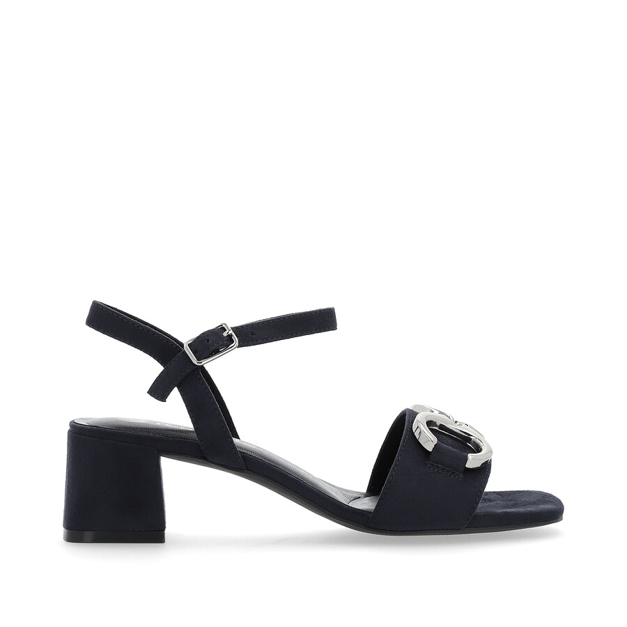 sandalias con hebilla azul para mujer remonte d1l50-14