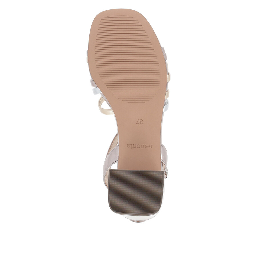 sandalias con hebilla metálica para mujer remonte d1l52-90