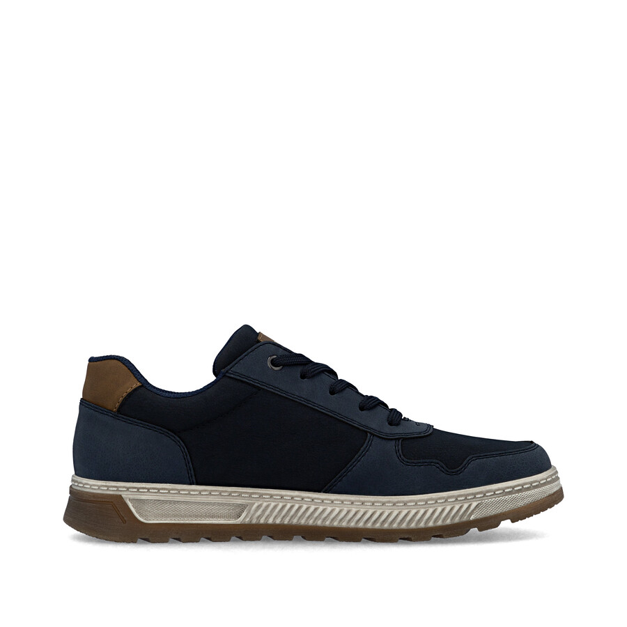 zapatos azules con cremallera para hombre rieker 37029-14