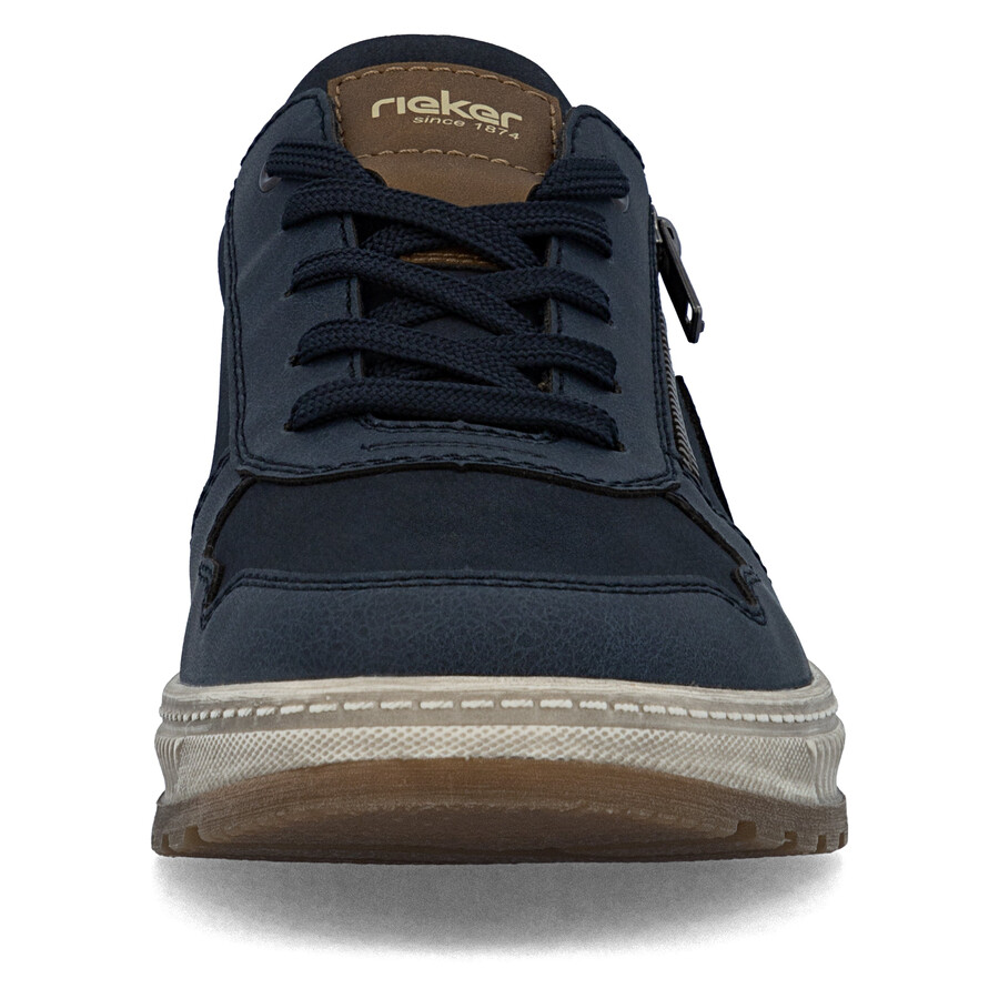 zapatos azules con cremallera para hombre rieker 37029-14