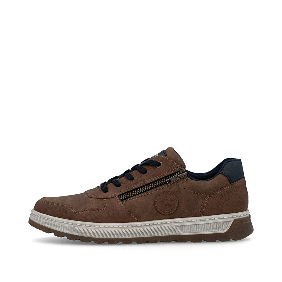 zapatos marrones con cremallera para hombre rieker 37029-24