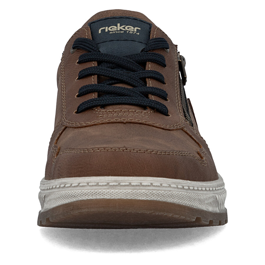 zapatos marrones con cremallera para hombre rieker 37029-24
