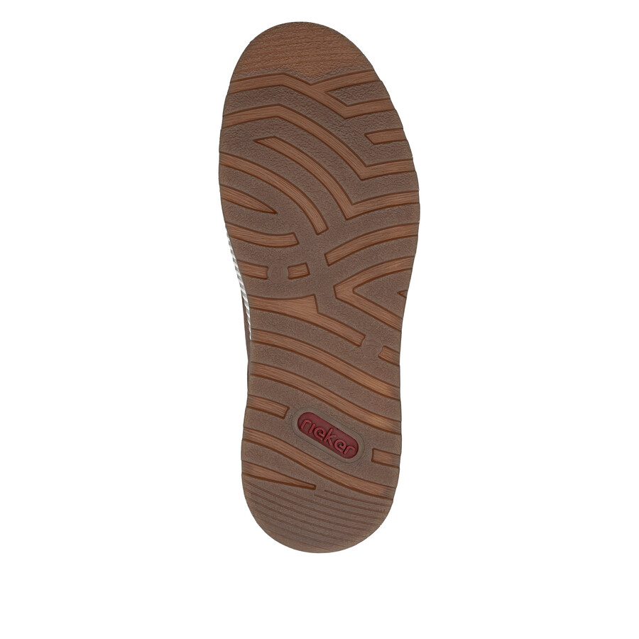 zapatos marrones con cremallera para hombre rieker 37029-24