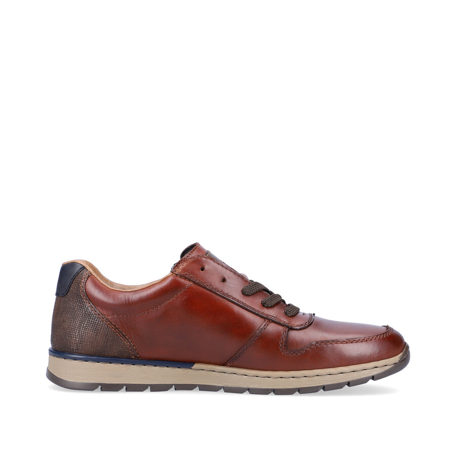 zapatos marrones con cremallera para hombre rieker b2112-25