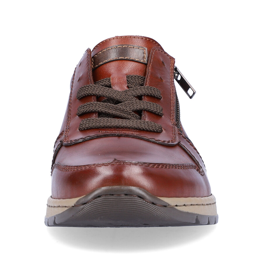 zapatos marrones con cremallera para hombre rieker b2112-25