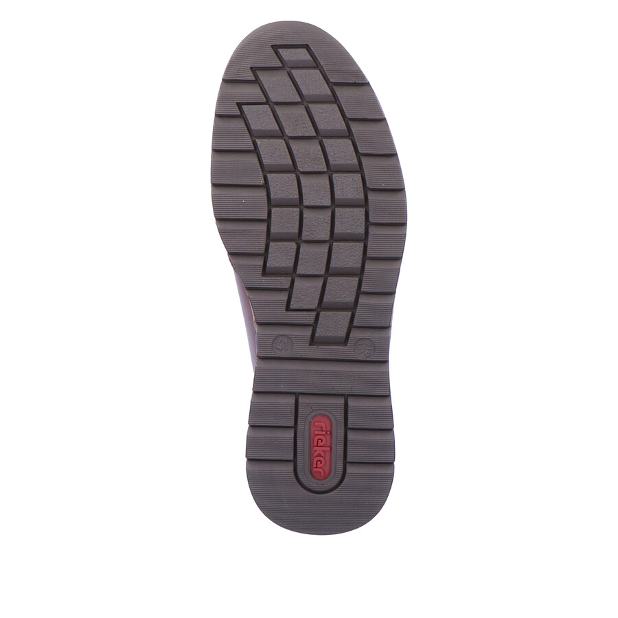 zapatos marrones con cremallera para hombre rieker b2112-25