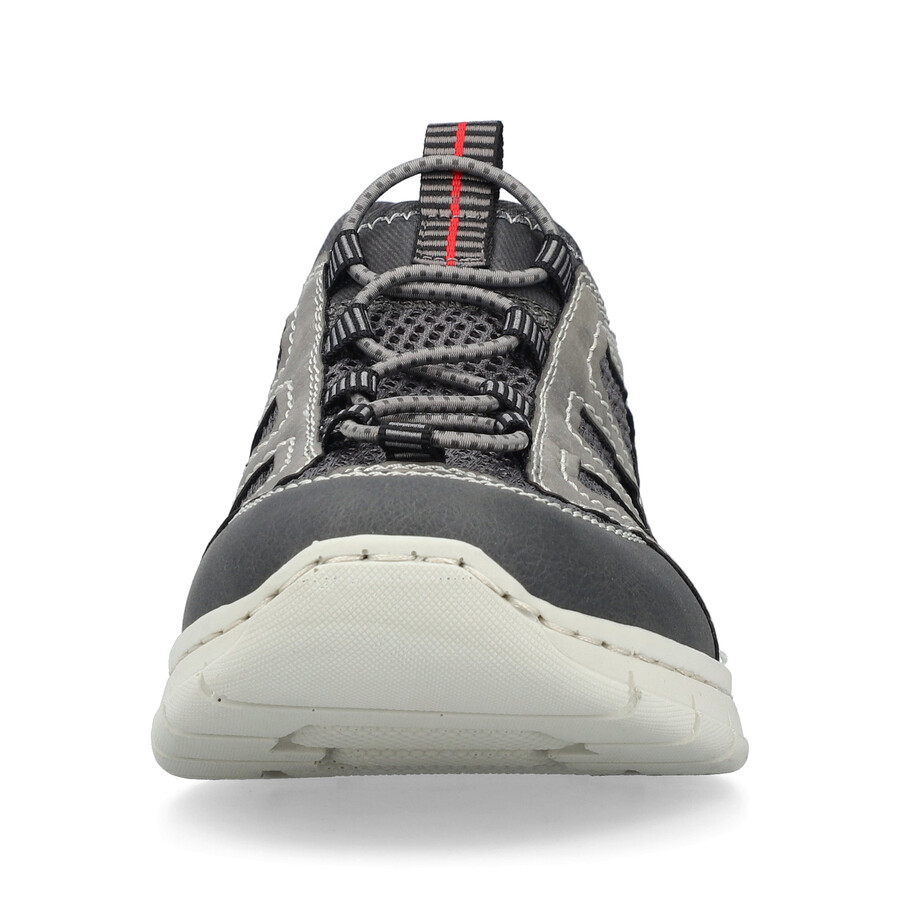 zapatos elásticos grises para hombre rieker b7762-45