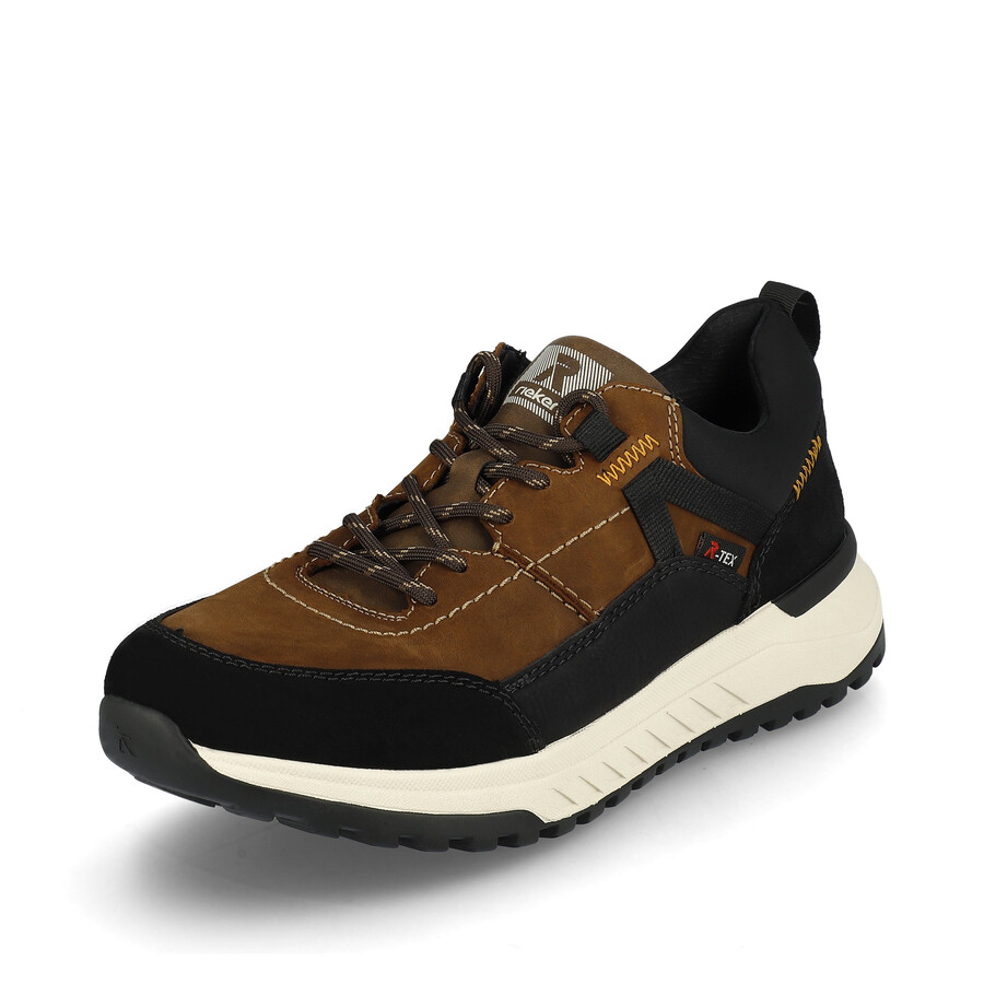 zapatos elásticos marrones para hombre rieker sport u0100-22
