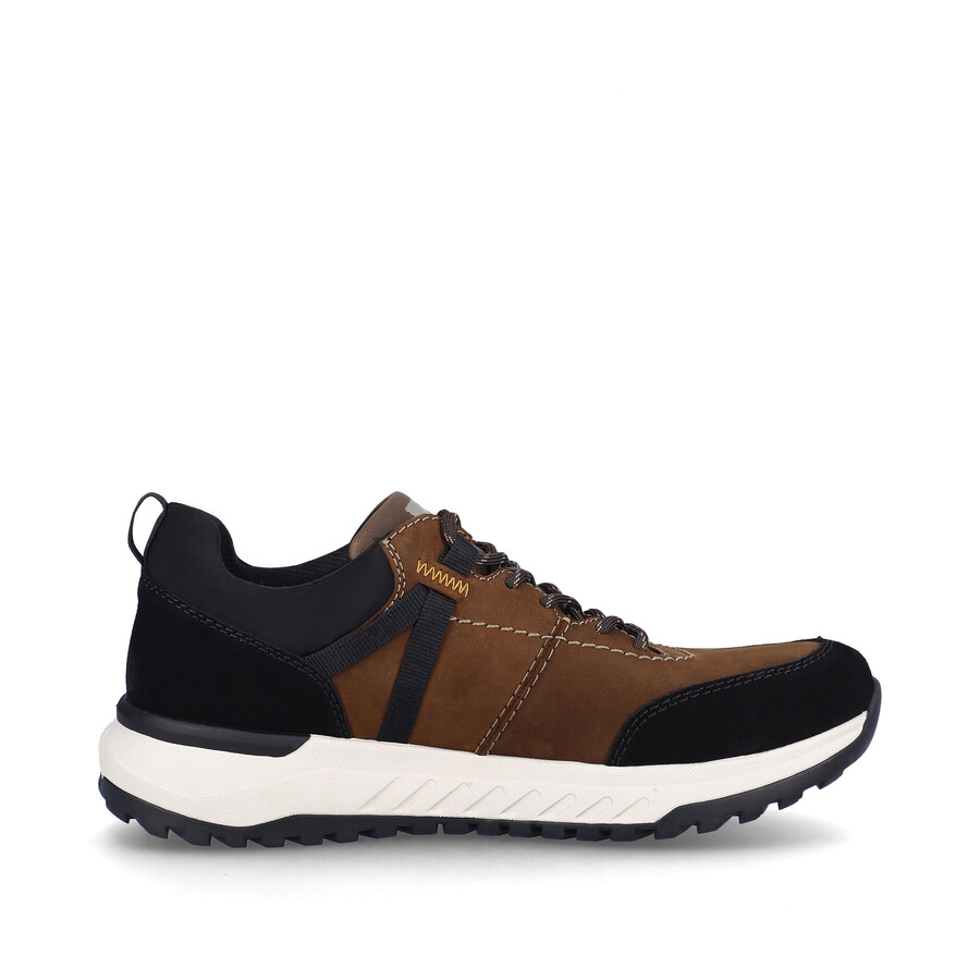 zapatos elásticos marrones para hombre rieker sport u0100-22