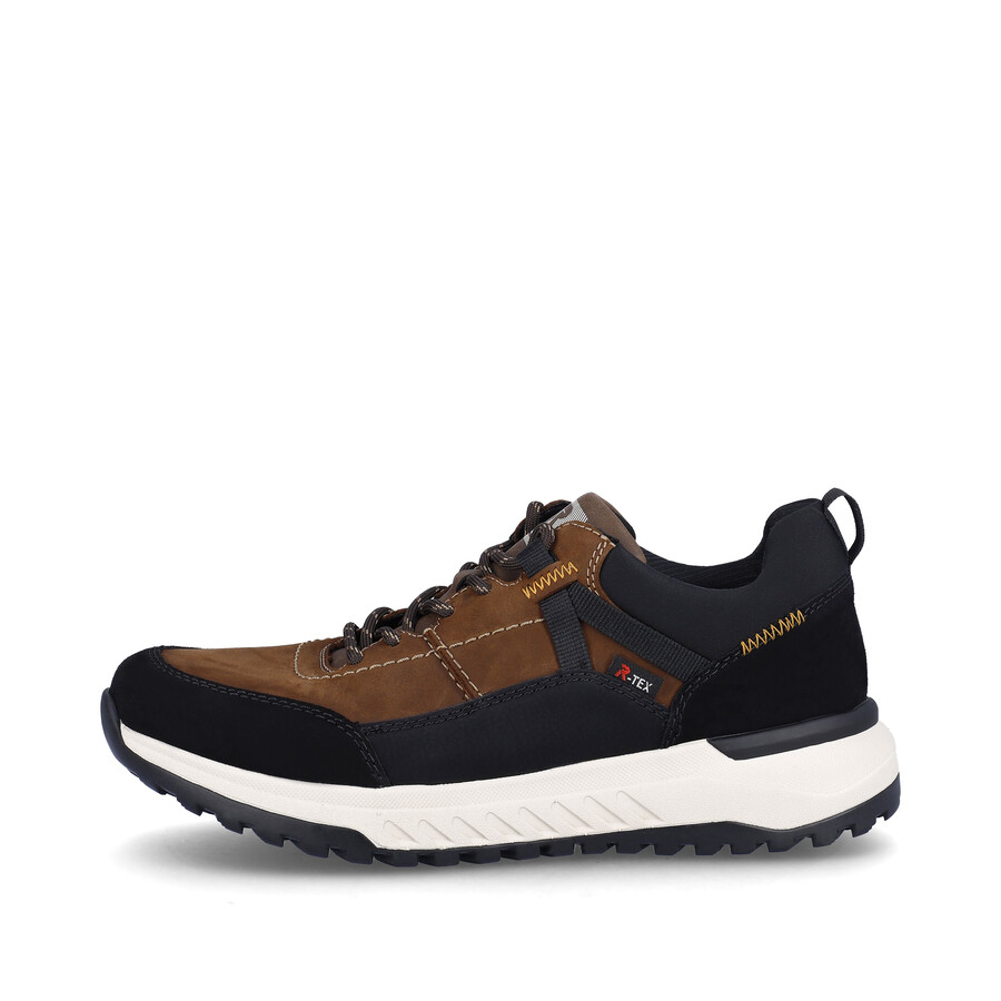 zapatos elásticos marrones para hombre rieker sport u0100-22