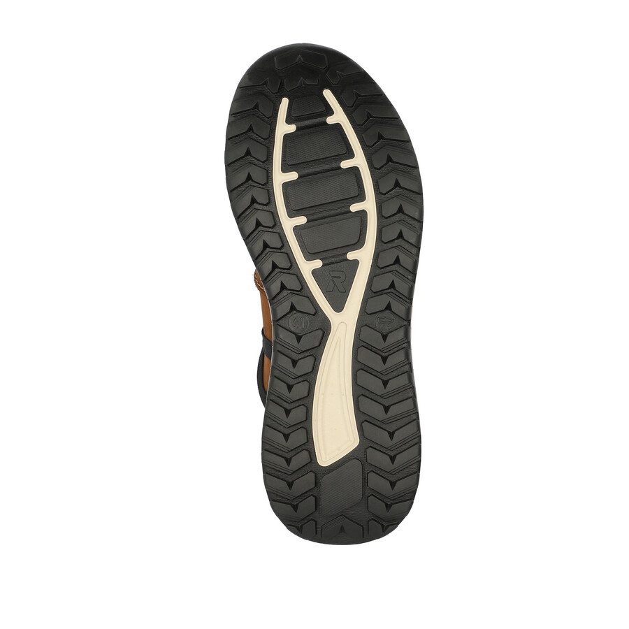 zapatos elásticos marrones para hombre rieker sport u0100-22