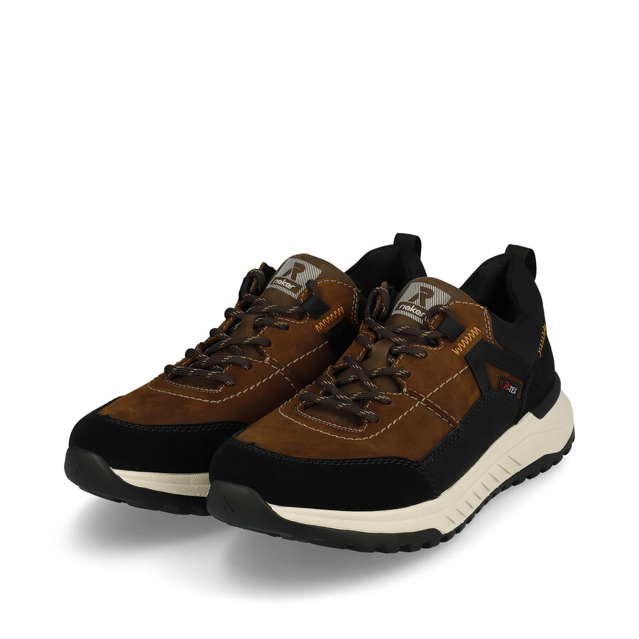 zapatos elásticos marrones para hombre rieker sport u0100-22