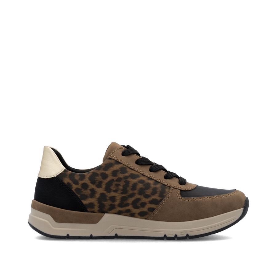 zapatos marrones con cremallera para mujer rieker 58902-24