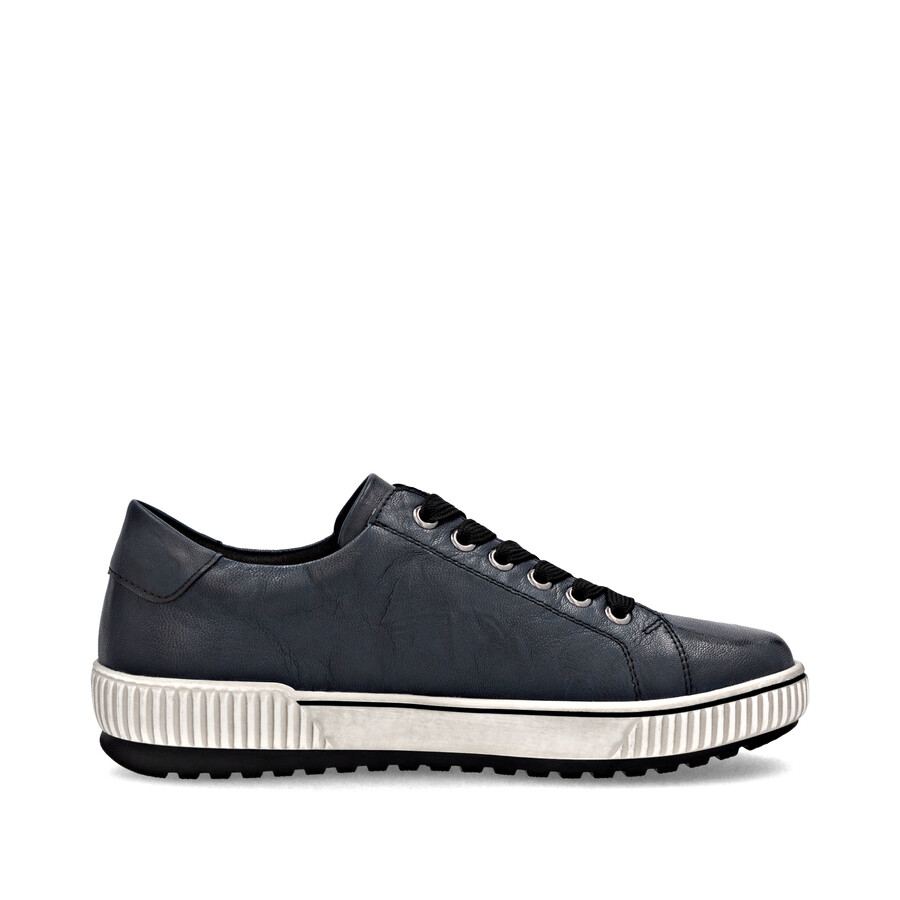 zapatos azules con cremallera para mujer remonte d0700-15