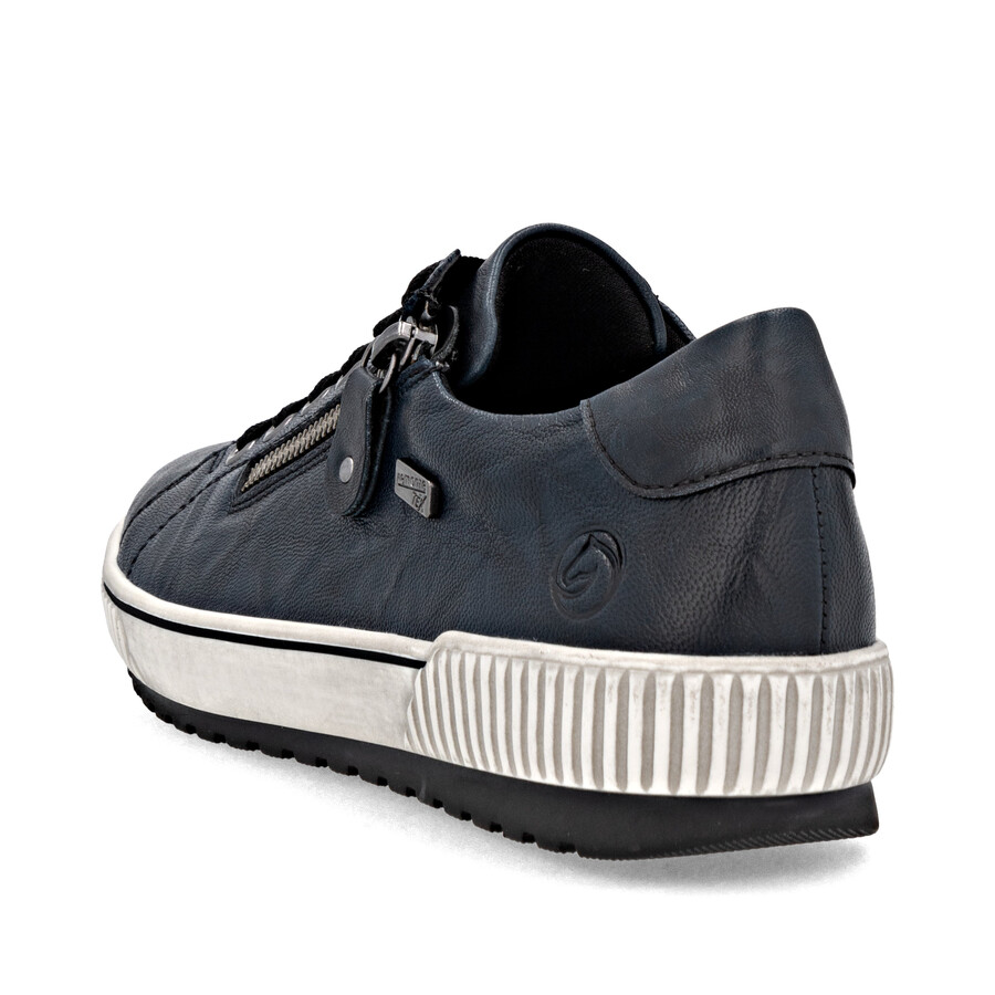 zapatos azules con cremallera para mujer remonte d0700-15