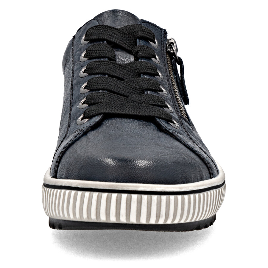 zapatos azules con cremallera para mujer remonte d0700-15