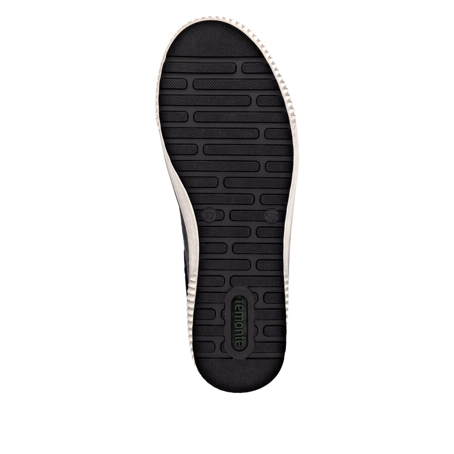 zapatos azules con cremallera para mujer remonte d0700-15