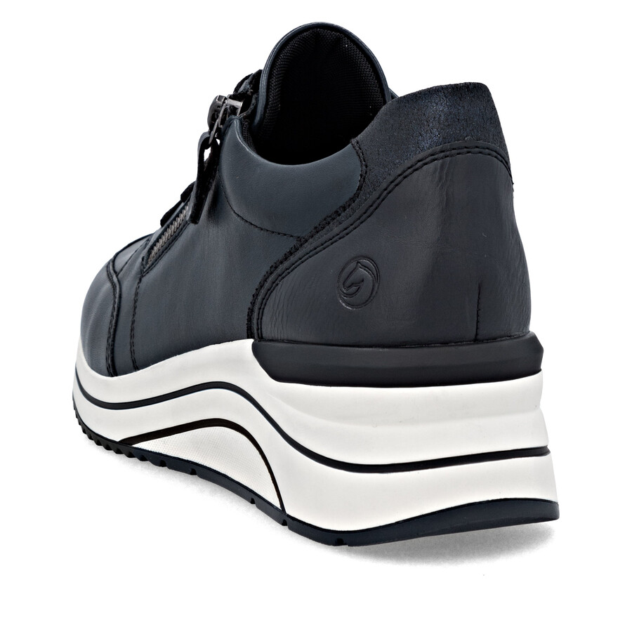 zapatos azules con cremallera para mujer remonte d0t03-15