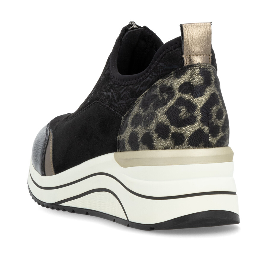 zapatos negros con cremallera para mujer remonte d0t08-02