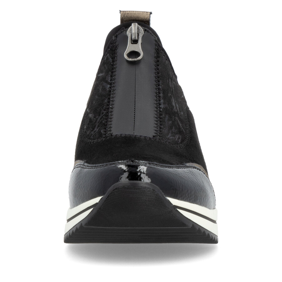zapatos negros con cremallera para mujer remonte d0t08-02