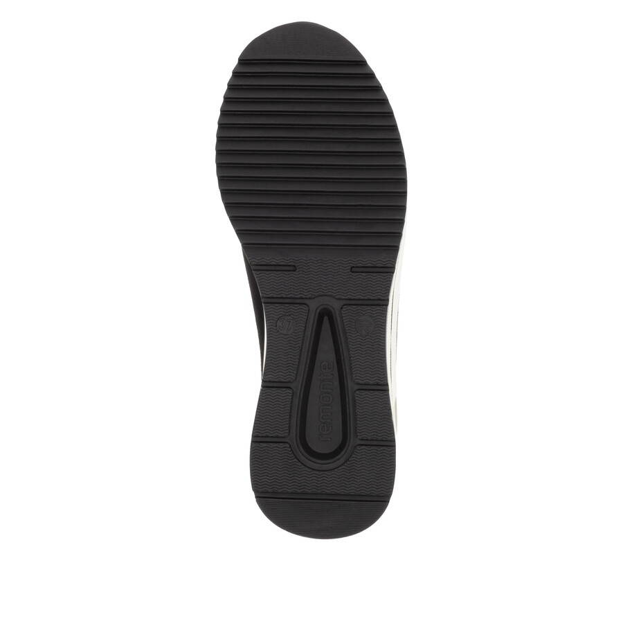 zapatos negros con cremallera para mujer remonte d0t08-02