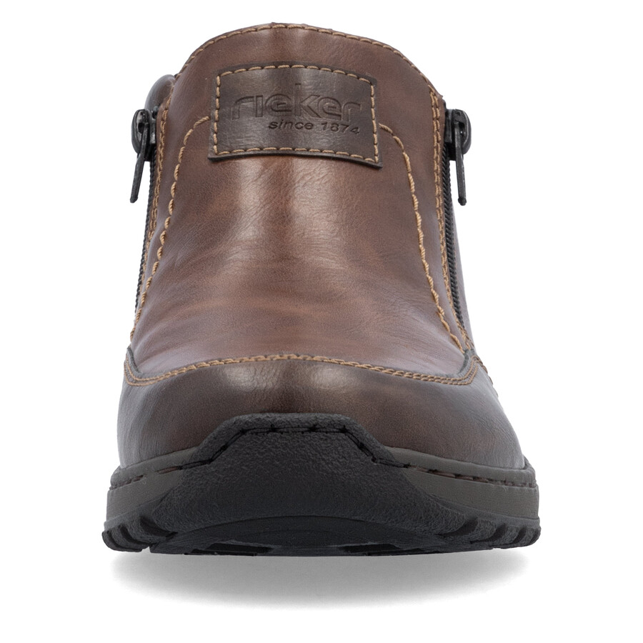 botas marrones con cremallera para hombre rieker 03352-24