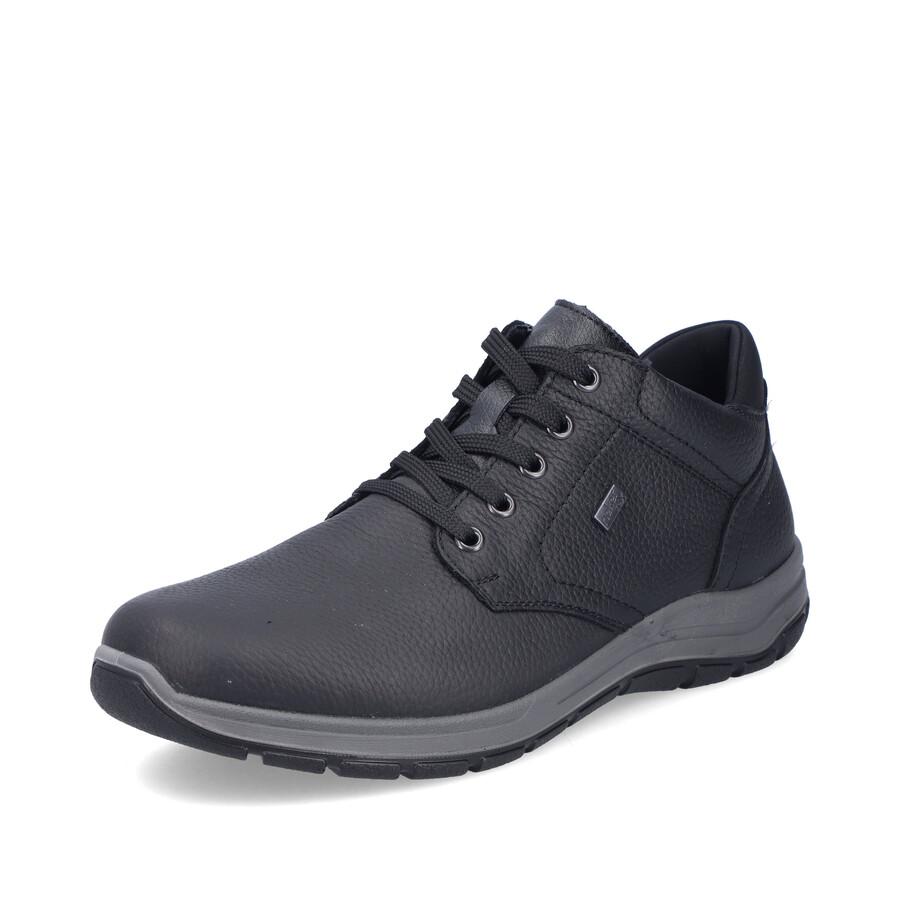 botas negras con cremallera para hombre rieker 03632-00