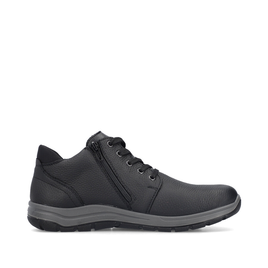 botas negras con cremallera para hombre rieker 03632-00