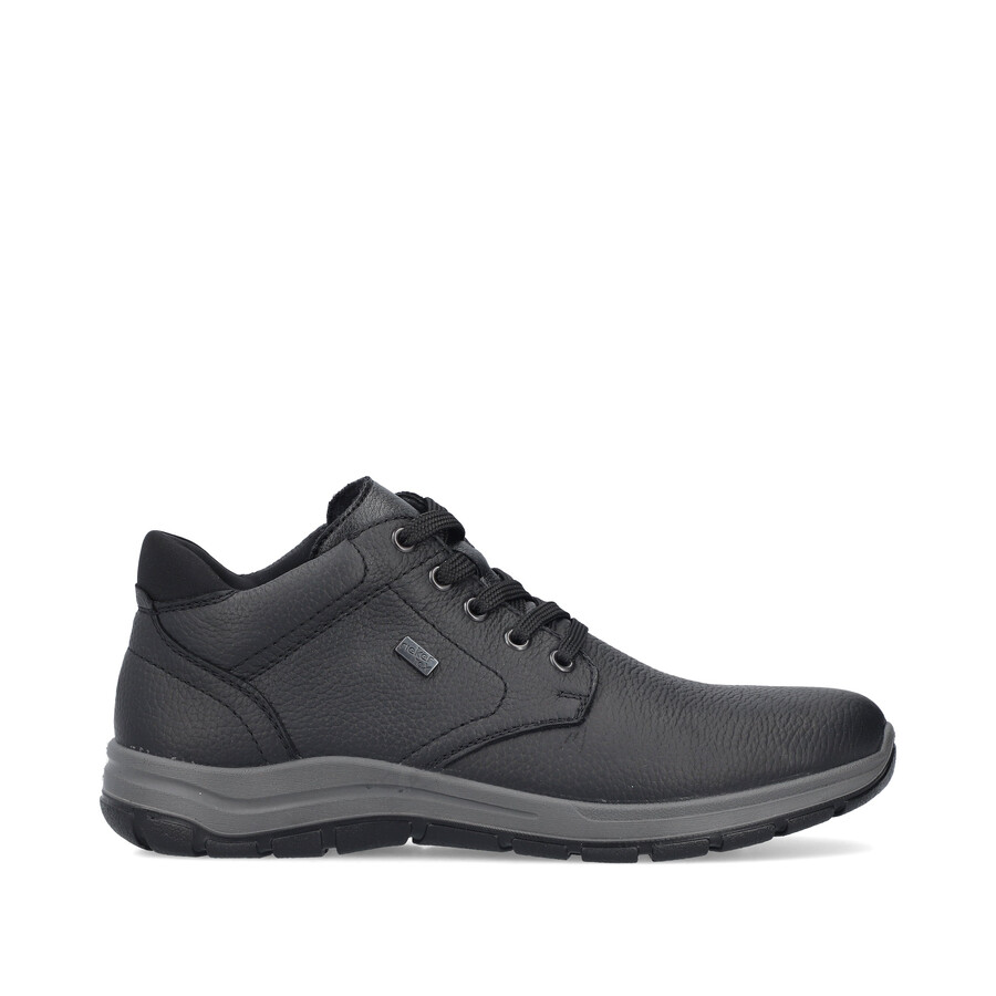botas negras con cremallera para hombre rieker 03632-00