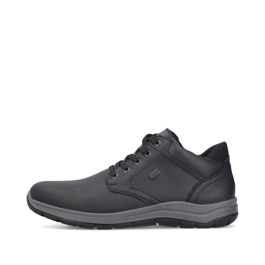 botas negras con cremallera para hombre rieker 03632-00