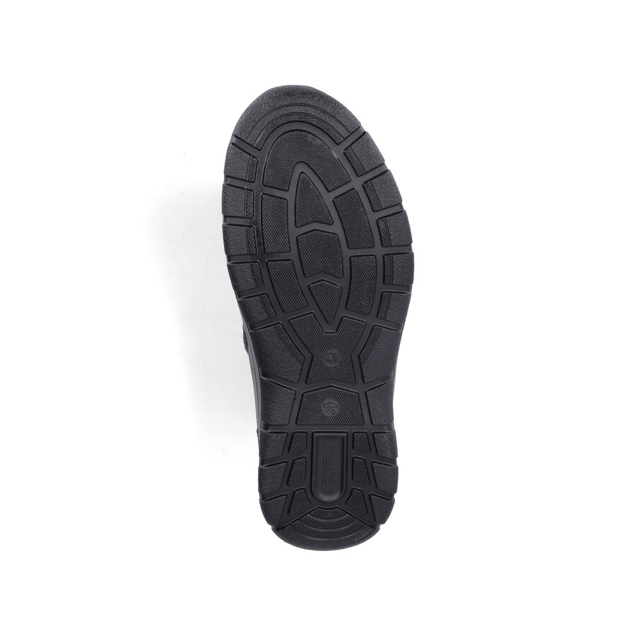 botas negras con cremallera para hombre rieker 03632-00