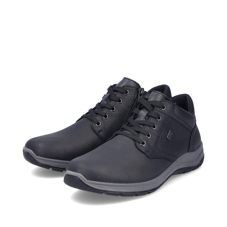 botas negras con cremallera para hombre rieker 03632-00