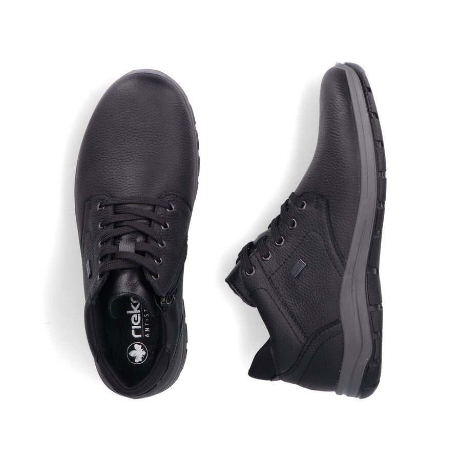 botas negras con cremallera para hombre rieker 03632-00