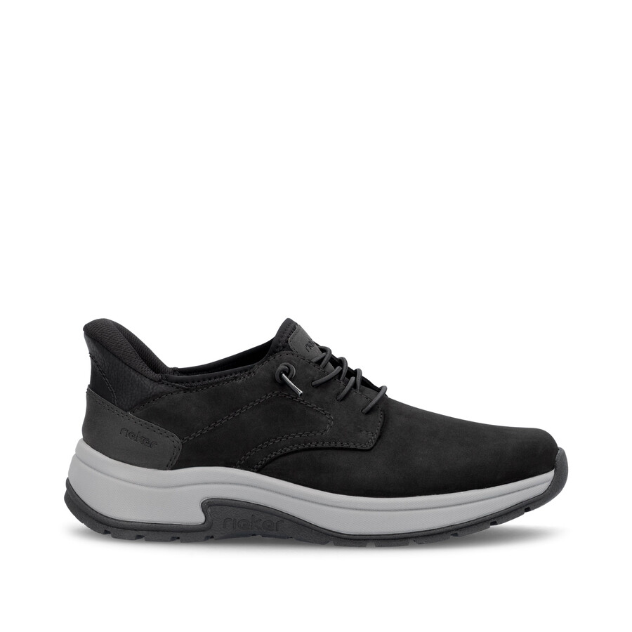 zapatos negros con elástico para hombre rieker 11050-00