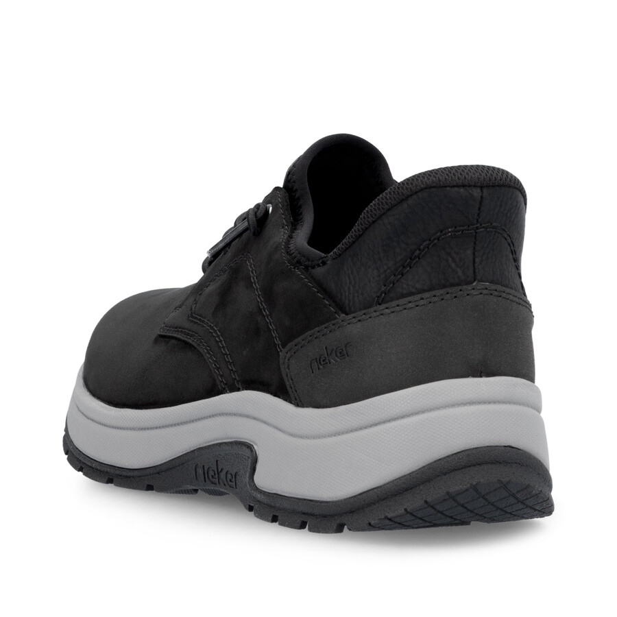 zapatos negros con elástico para hombre rieker 11050-00