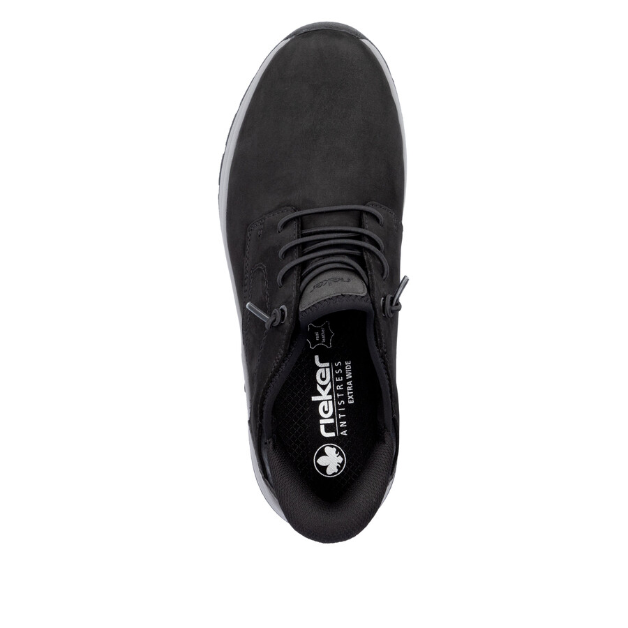 zapatos negros con elástico para hombre rieker 11050-00
